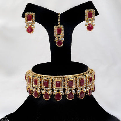 PCKH213 SDQ Pear Rectangle Choker Set