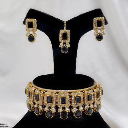 PCKH213 SDQ Pear Rectangle Choker Set