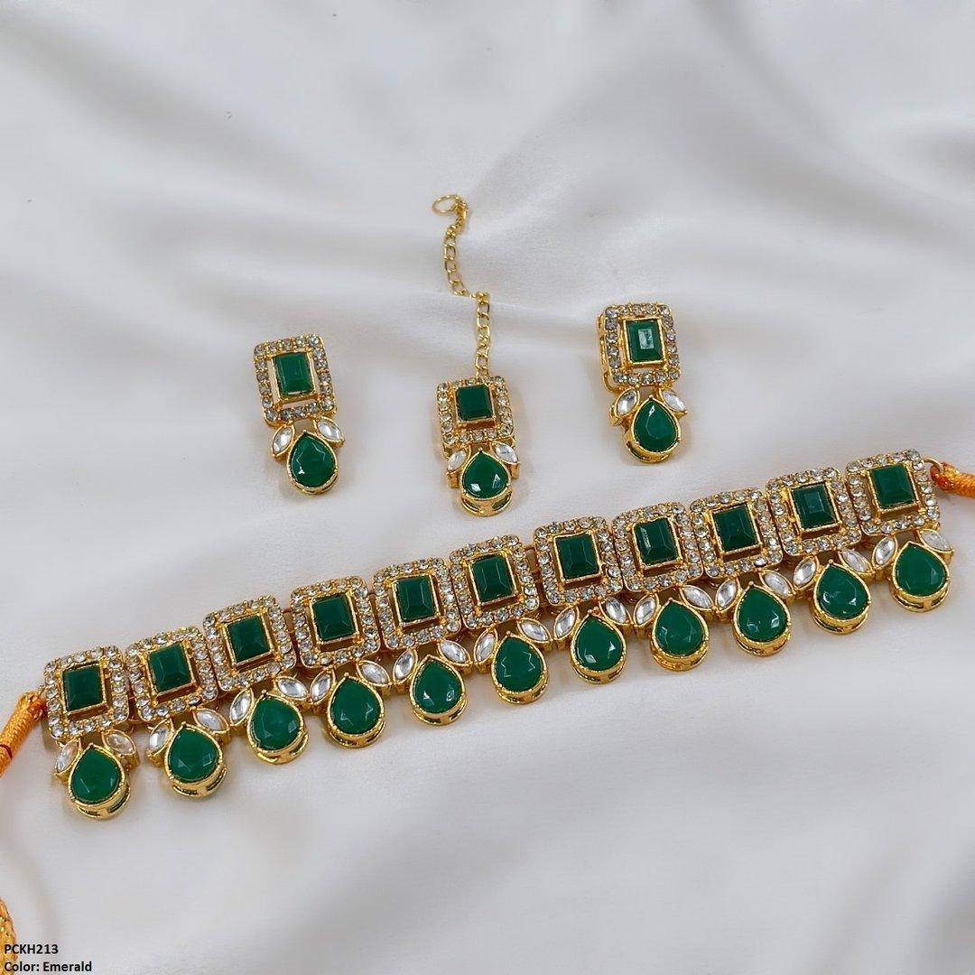 PCKH213 SDQ Pear Rectangle Choker Set