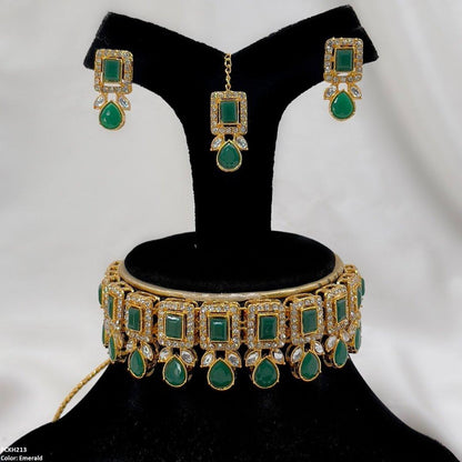 PCKH213 SDQ Pear Rectangle Choker Set