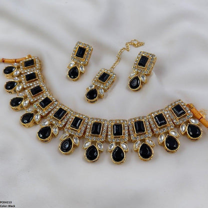 PCKH213 SDQ Pear Rectangle Choker Set