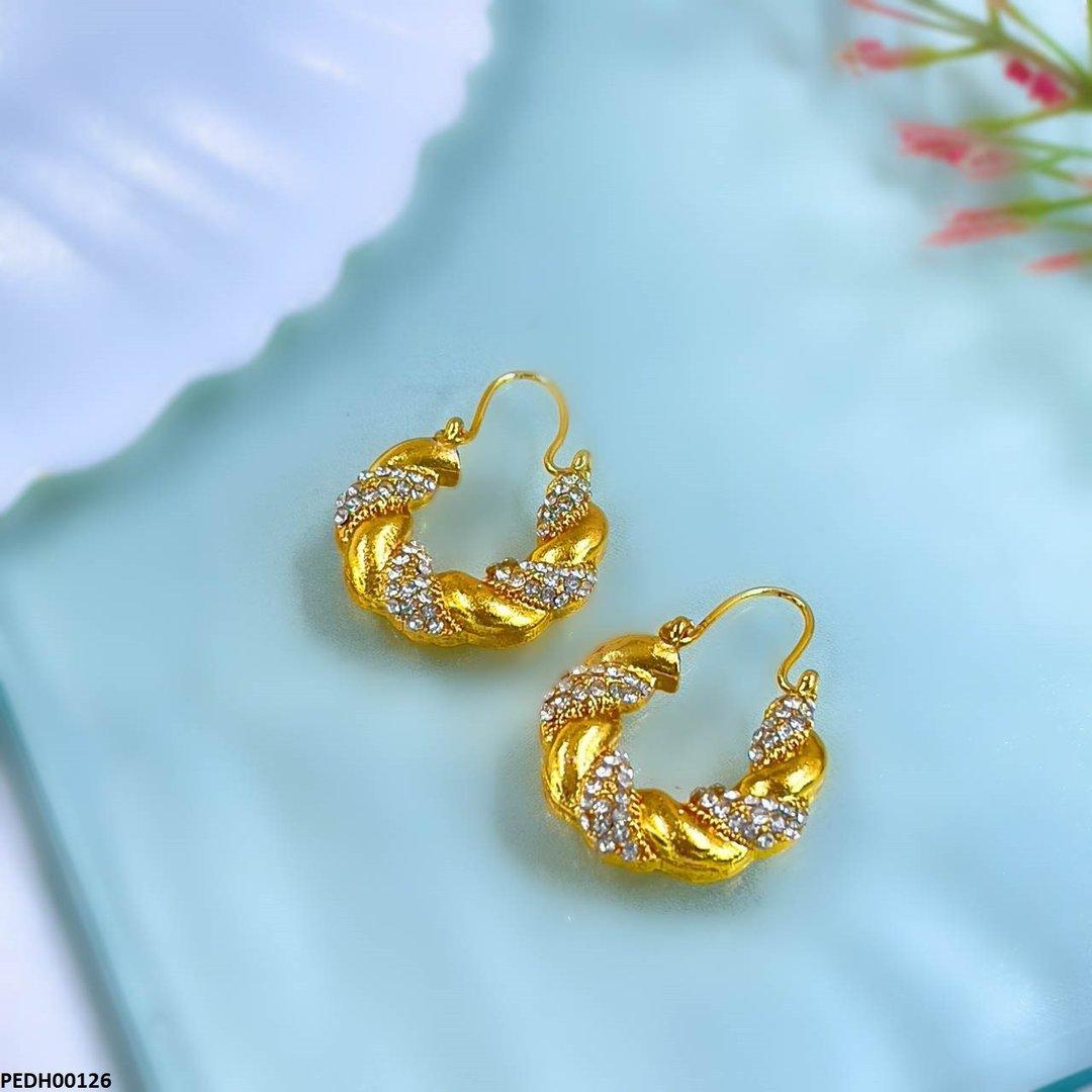 PEDH00126 MZM Twisted Drop Earrings - PEDH