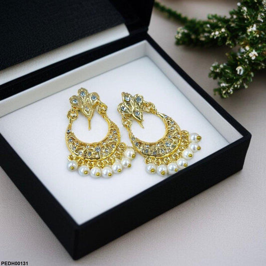 PEDH00131 MZM Moon Drop Earrings - PEDH