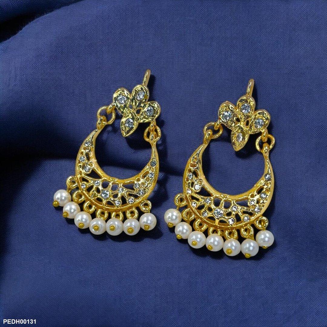 PEDH00131 MZM Moon Drop Earrings - PEDH