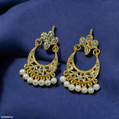 PEDH00131 MZM Moon Drop Earrings - PEDH