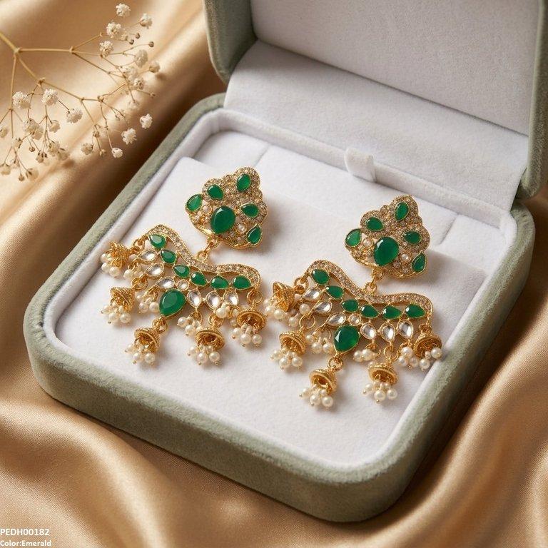 PEDH00182 FRN Tear Pearl Drop Earrings - PEDH