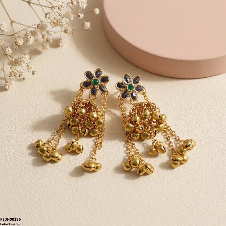PEDH00186 SDQ  Layer Pearl Drop Earrings - PEDH