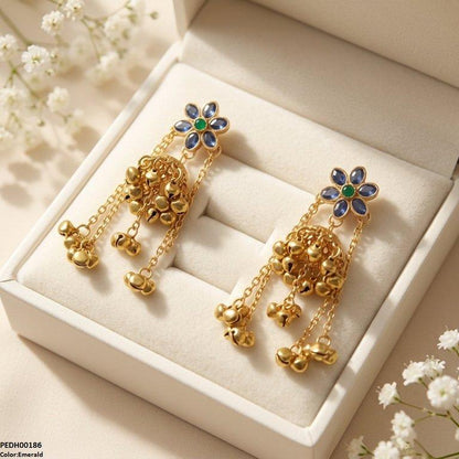 PEDH00186 SDQ  Layer Pearl Drop Earrings - PEDH