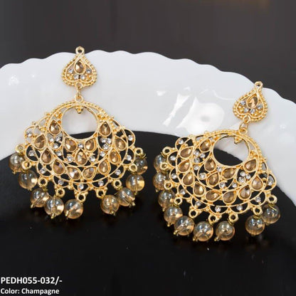 PEDH055 FRN Saru Layered Drop Earrings Pair