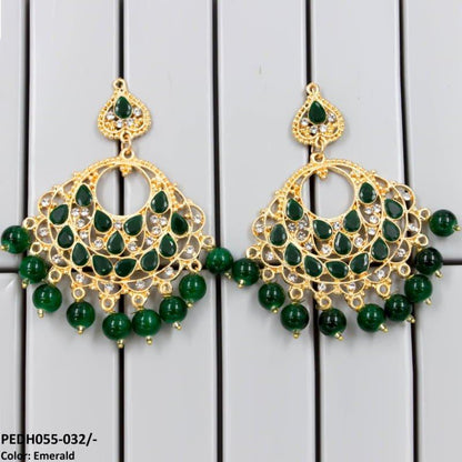 PEDH055 FRN Saru Layered Drop Earrings Pair