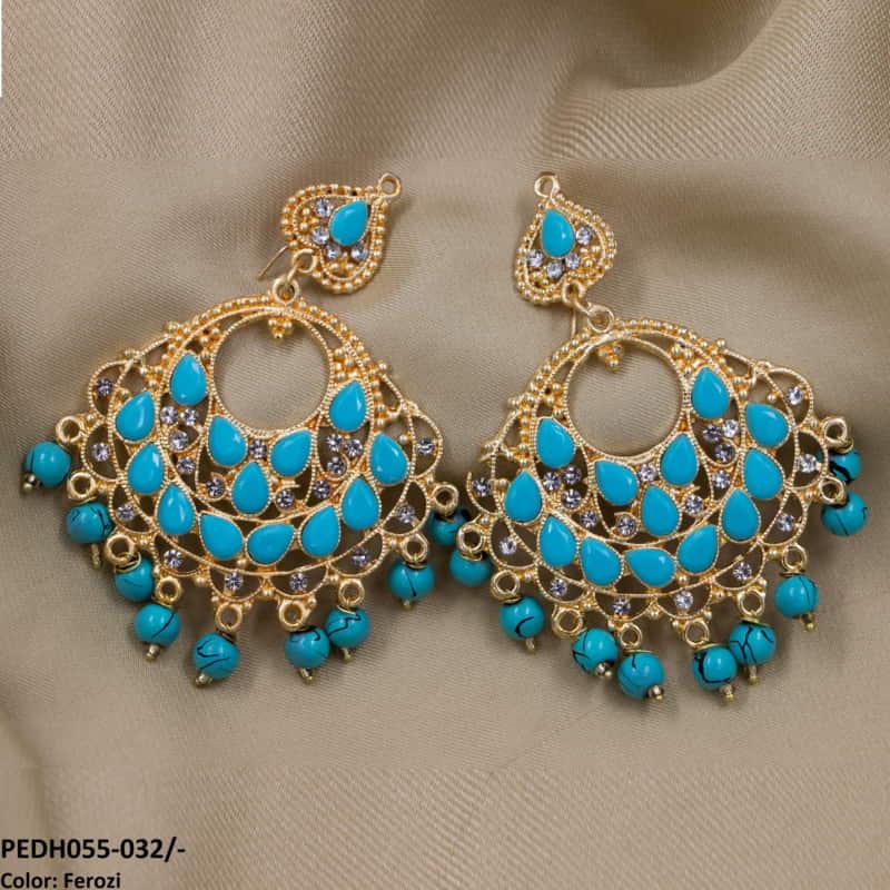 PEDH055 FRN Saru Layered Drop Earrings Pair