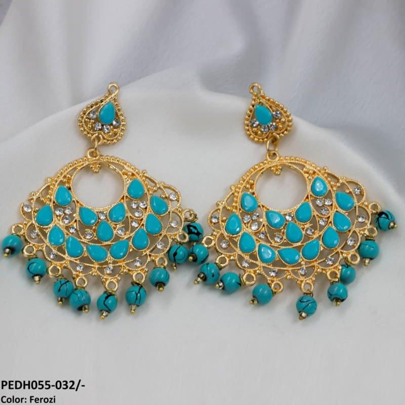 PEDH055 FRN Saru Layered Drop Earrings Pair