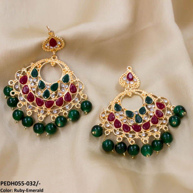 PEDH055 FRN Saru Layered Drop Earrings Pair