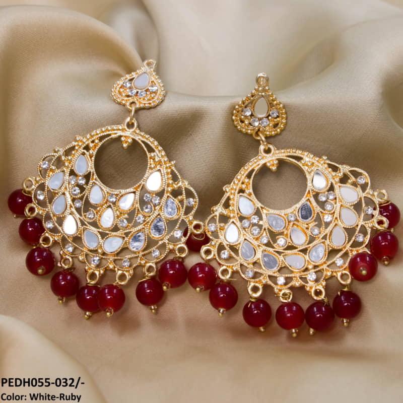 PEDH055 FRN Saru Layered Drop Earrings Pair