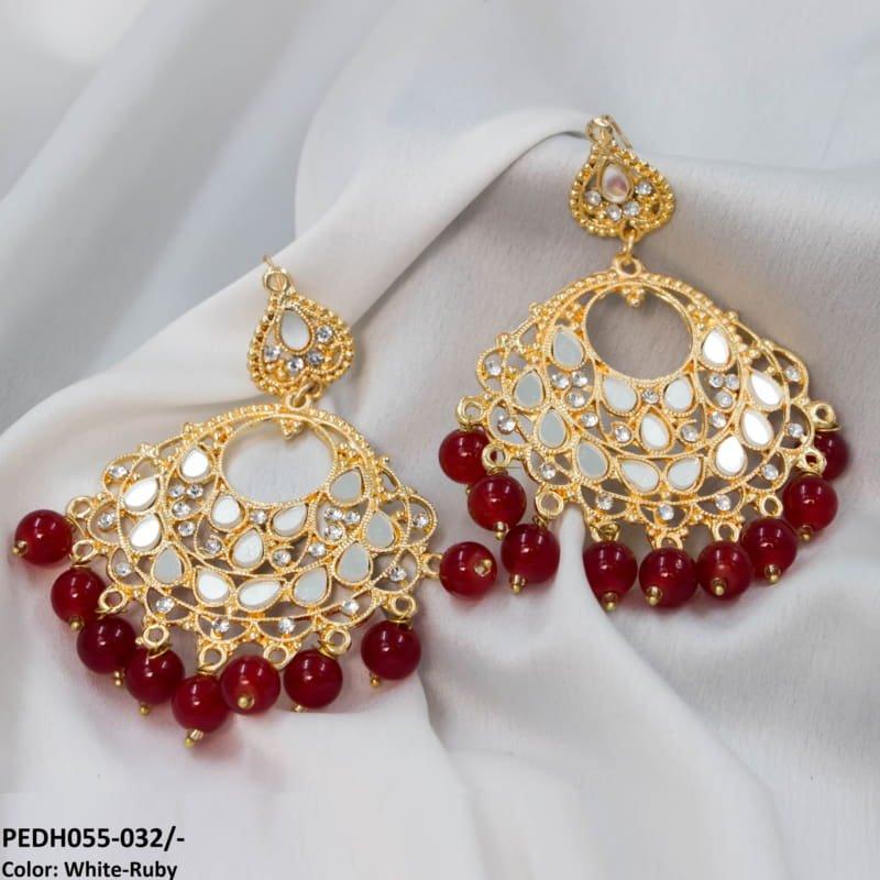 PEDH055 FRN Saru Layered Drop Earrings Pair