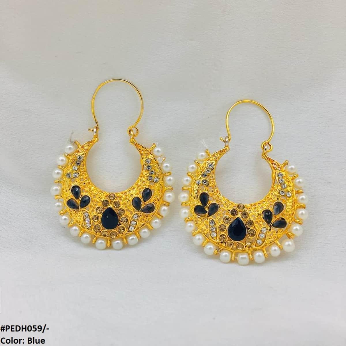 PEDH059 FRN Chand Earrings Pair