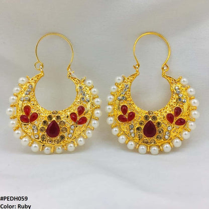PEDH059 FRN Chand Earrings Pair
