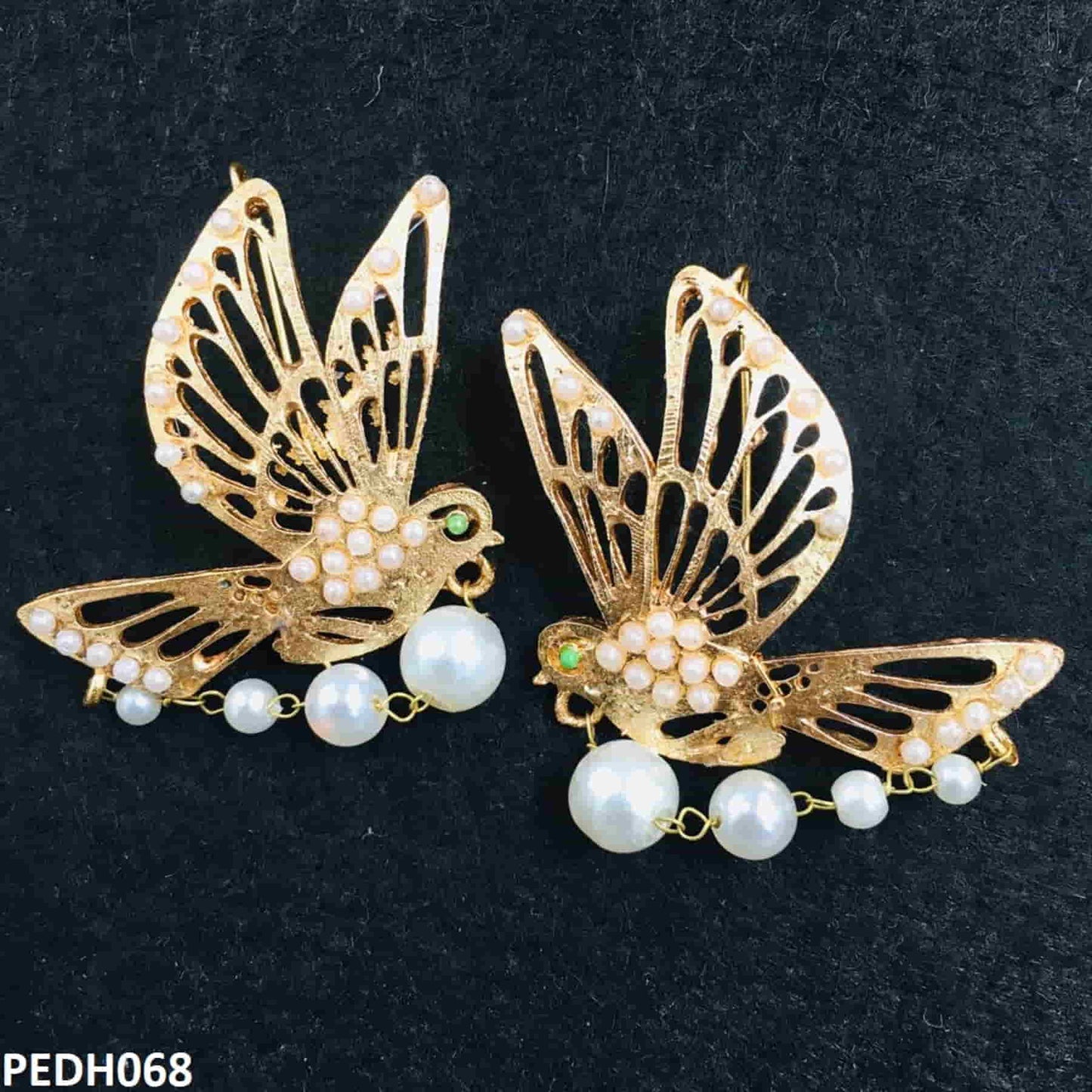 PEDH068 FRN Sparrow Ear Drop Pair