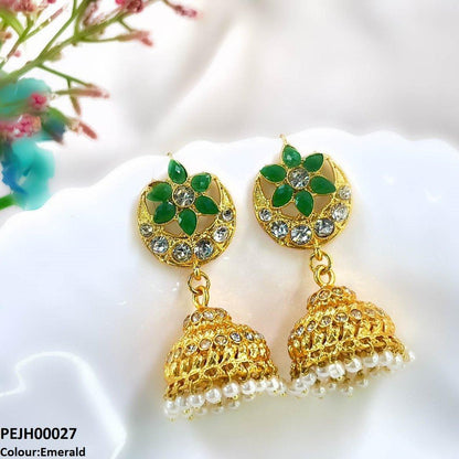 PEJH00027 FRN Moon Star Jhumki Drop - PEJH
