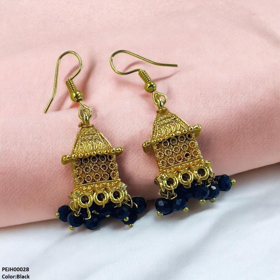 PEJH00028 FRN Traditional Square Jhumki - PEJH