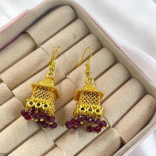 PEJH00028 FRN Traditional Square Jhumki - PEJH