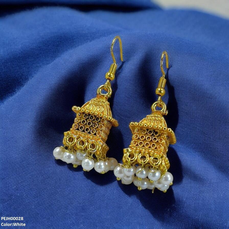 PEJH00028 FRN Traditional Square Jhumki - PEJH