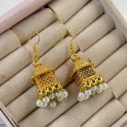 PEJH00028 FRN Traditional Square Jhumki - PEJH