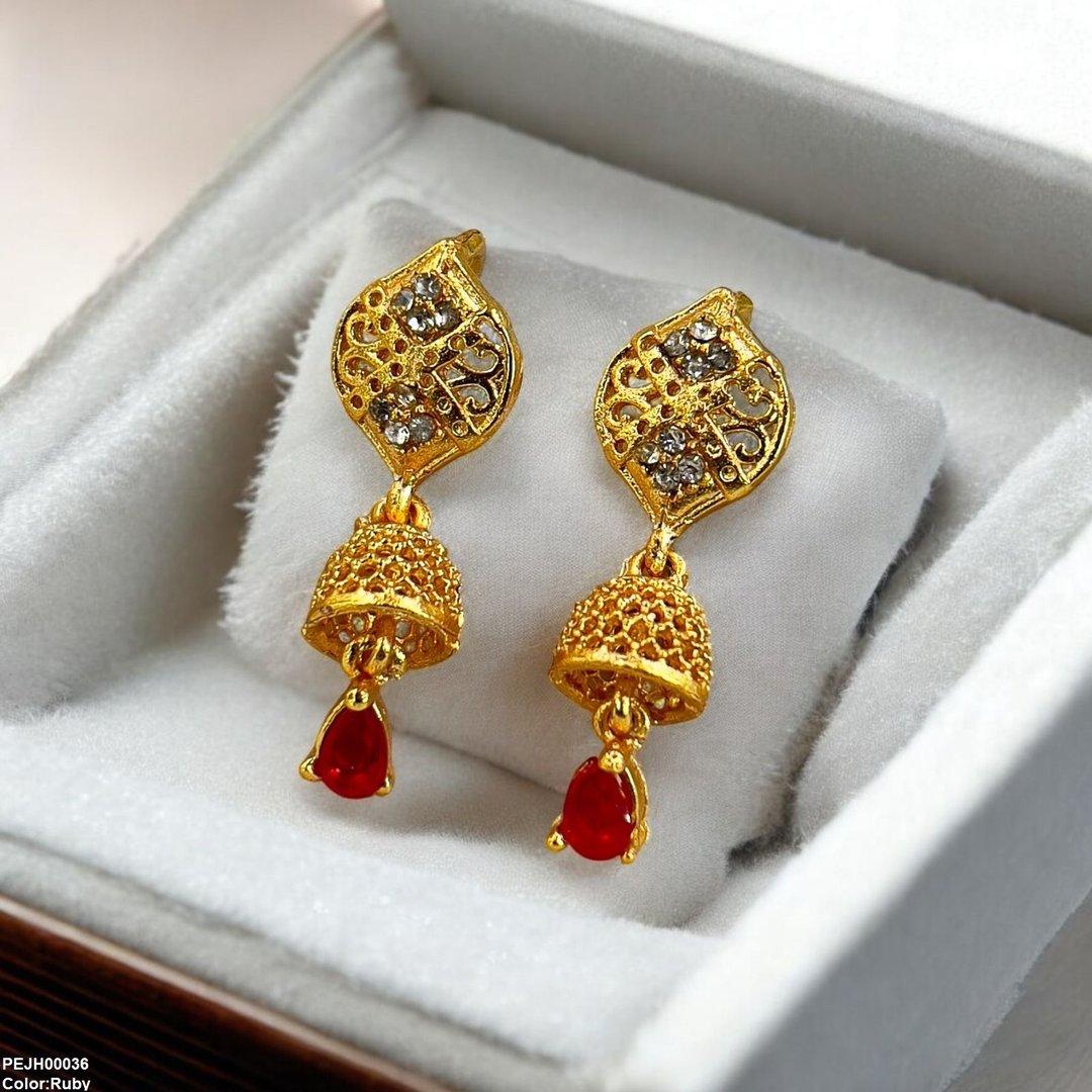 PEJH00036 FRN Tear Drop Jhumki - PEJH