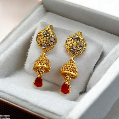 PEJH00036 FRN Tear Drop Jhumki - PEJH