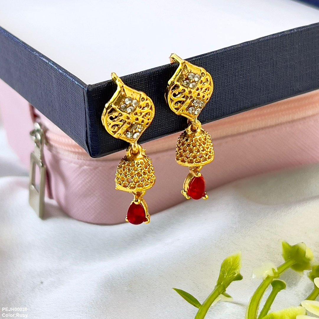 PEJH00036 FRN Tear Drop Jhumki - PEJH