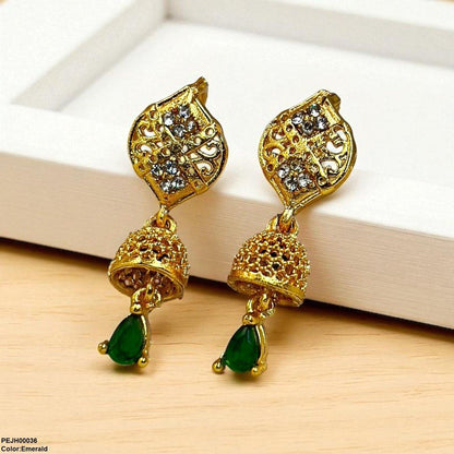 PEJH00036 FRN Tear Drop Jhumki - PEJH