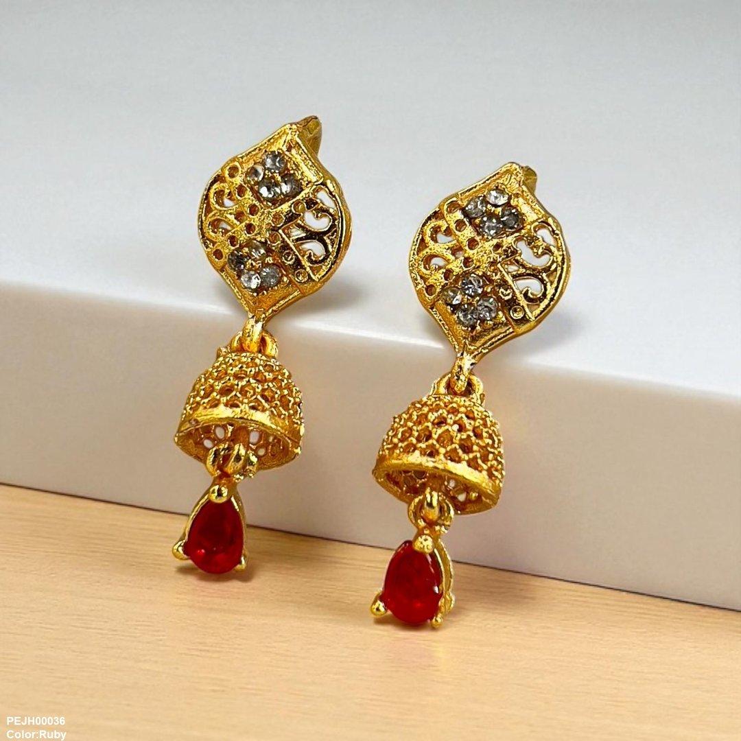 PEJH00036 FRN Tear Drop Jhumki - PEJH