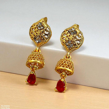 PEJH00036 FRN Tear Drop Jhumki - PEJH