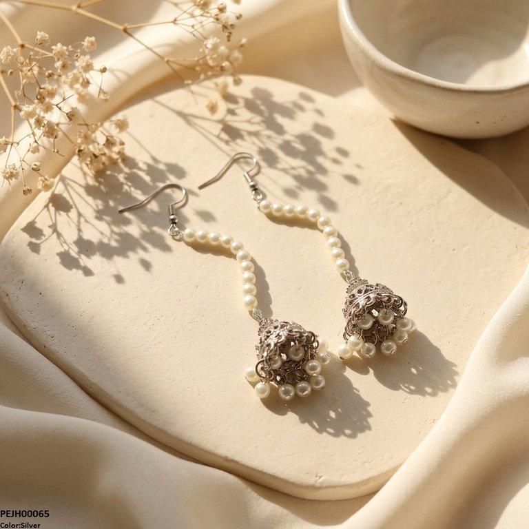 PEJH00065 ABD Bell Peral Drop Jhumki - PEJH