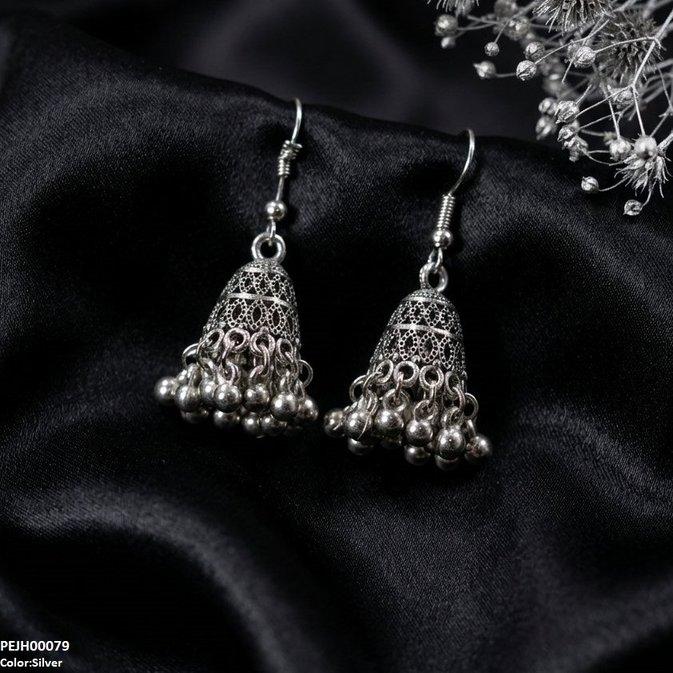 PEJH00079 ABD Round Pearl Drop Jhumki - PEJH