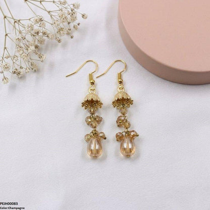 PEJH00083 MZM Round Pearl Drop Jhumki - PEJH