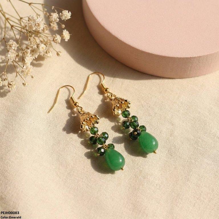 PEJH00083 MZM Round Pearl Drop Jhumki - PEJH
