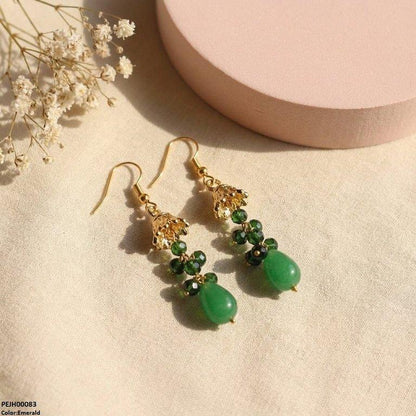 PEJH00083 MZM Round Pearl Drop Jhumki - PEJH