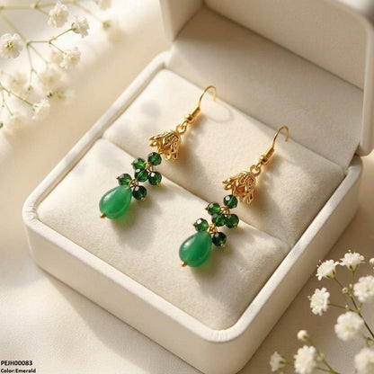 PEJH00083 MZM Round Pearl Drop Jhumki - PEJH
