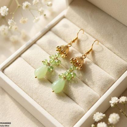 PEJH00083 MZM Round Pearl Drop Jhumki - PEJH