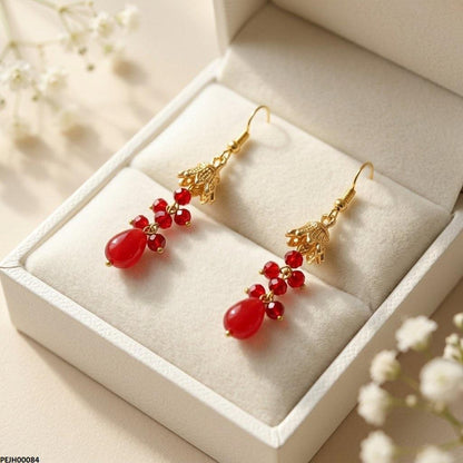 PEJH00084 MZM Round Pearl Drop Jhumki - PEJH