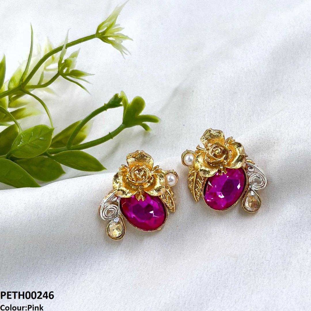 PETH00246 SDQ Oval Flower Tops Pair - PETH