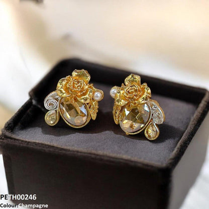 PETH00246 SDQ Oval Flower Tops Pair - PETH