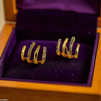 PETH00271 FRN Sterling Stud Tops Pair - PETH