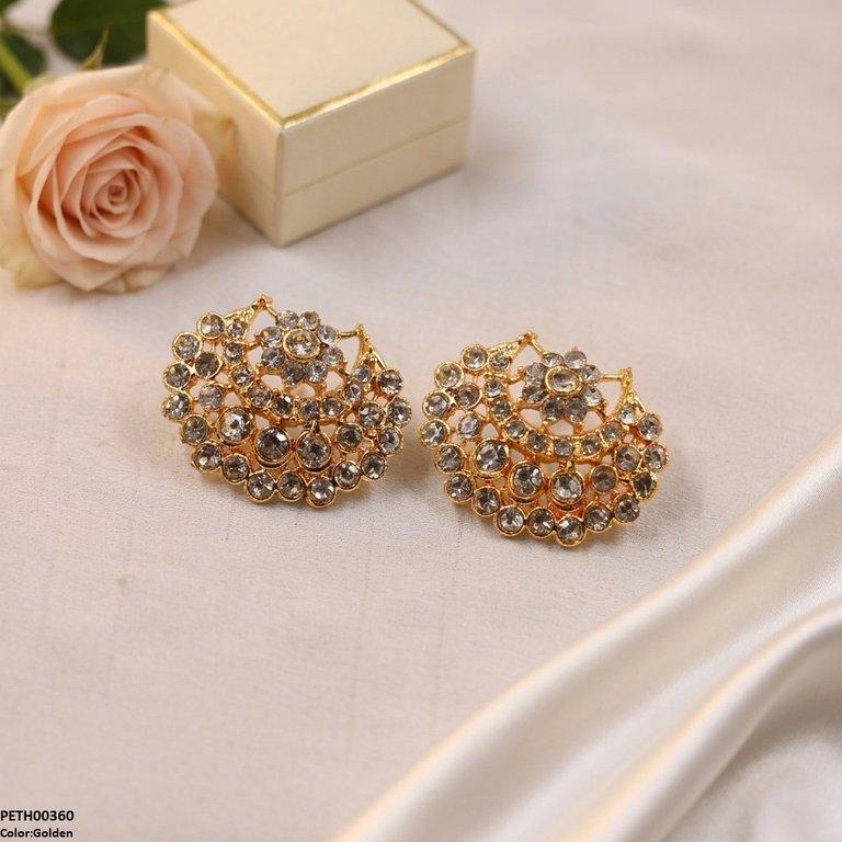 PETH00360  ABD Moon Round Stone Tops Pair - PETH