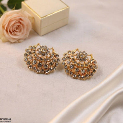 PETH00360  ABD Moon Round Stone Tops Pair - PETH