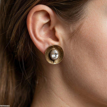 PETH00363   ABD Oval  Stone Tops Pair - PETH