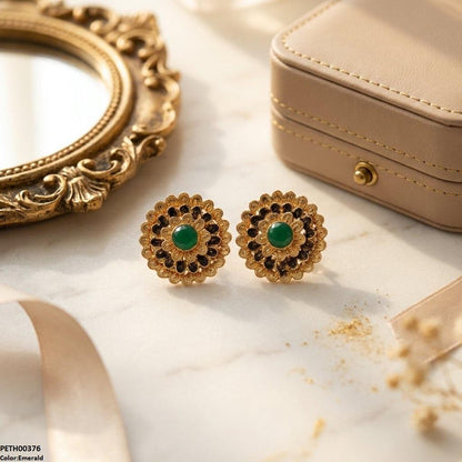 PETH00375 ABD Round Flower Tops Pair - PETH