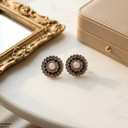 PETH00376 ABD Round Flower Tops Pair - PETH
