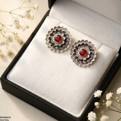 PETH00376 ABD Round Flower Tops Pair - PETH